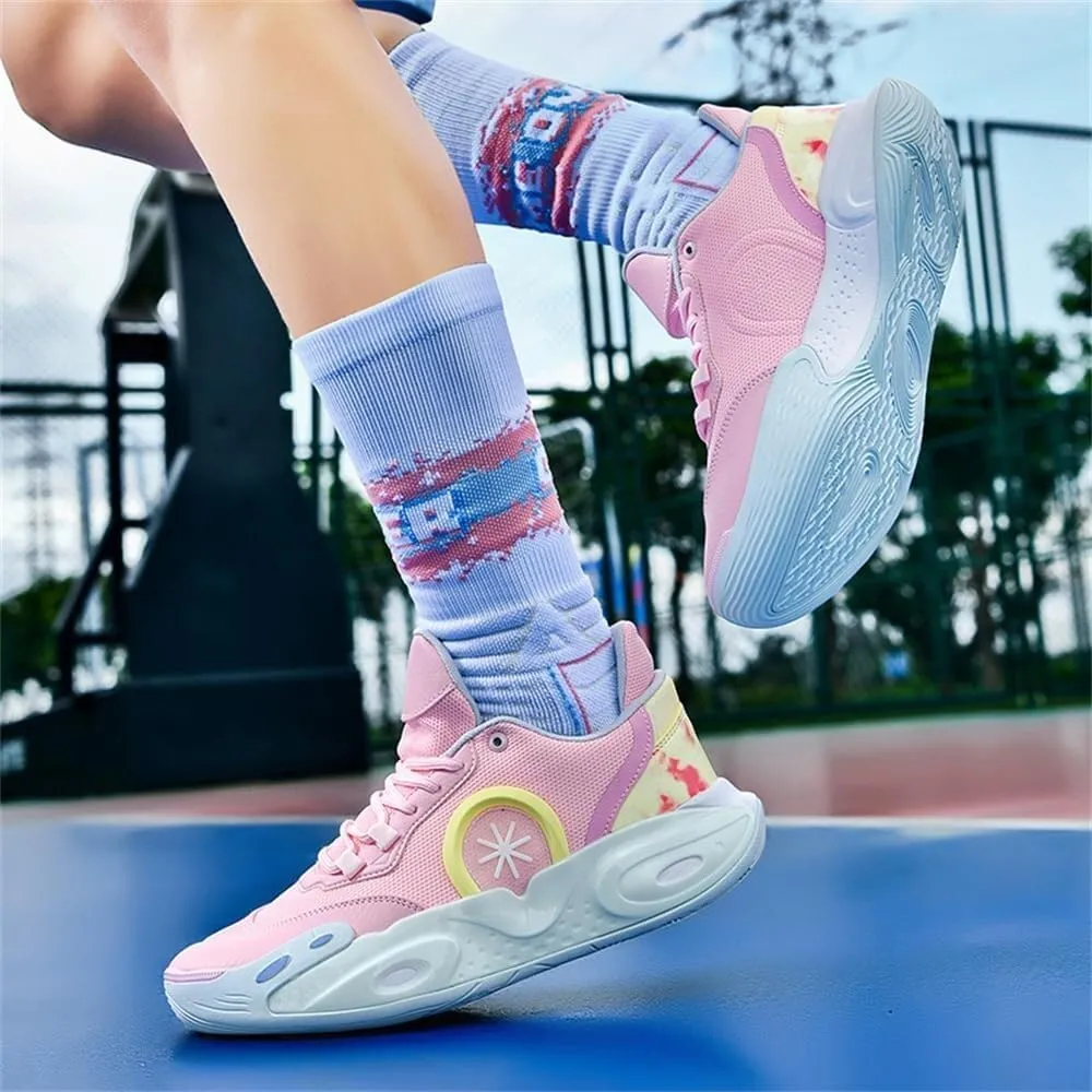 Men's Basketball Shoes Breathable Anti Slip Shock-Absorbing Sports Training Boots