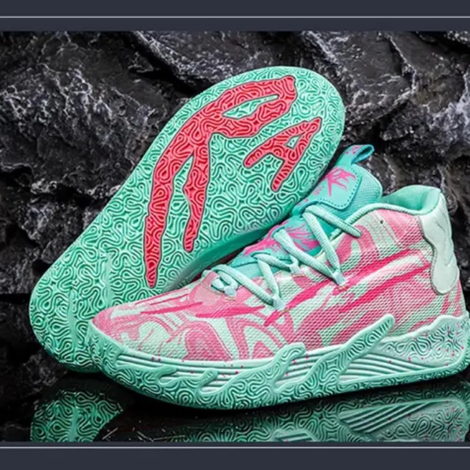 Men's Basketball Shoes High Cut Breathable Anti Slip Shock-Absorbing Sports Fitness Training Boots