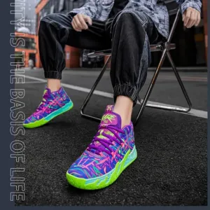 Men's Basketball Shoes High Cut Breathable Anti Slip Shock-Absorbing Sports Fitness Training Boots