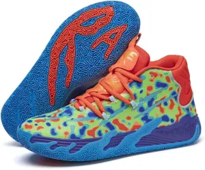 Men's Basketball Shoes High Cut Breathable Anti Slip Shock-Absorbing Sports Fitness Training Boots