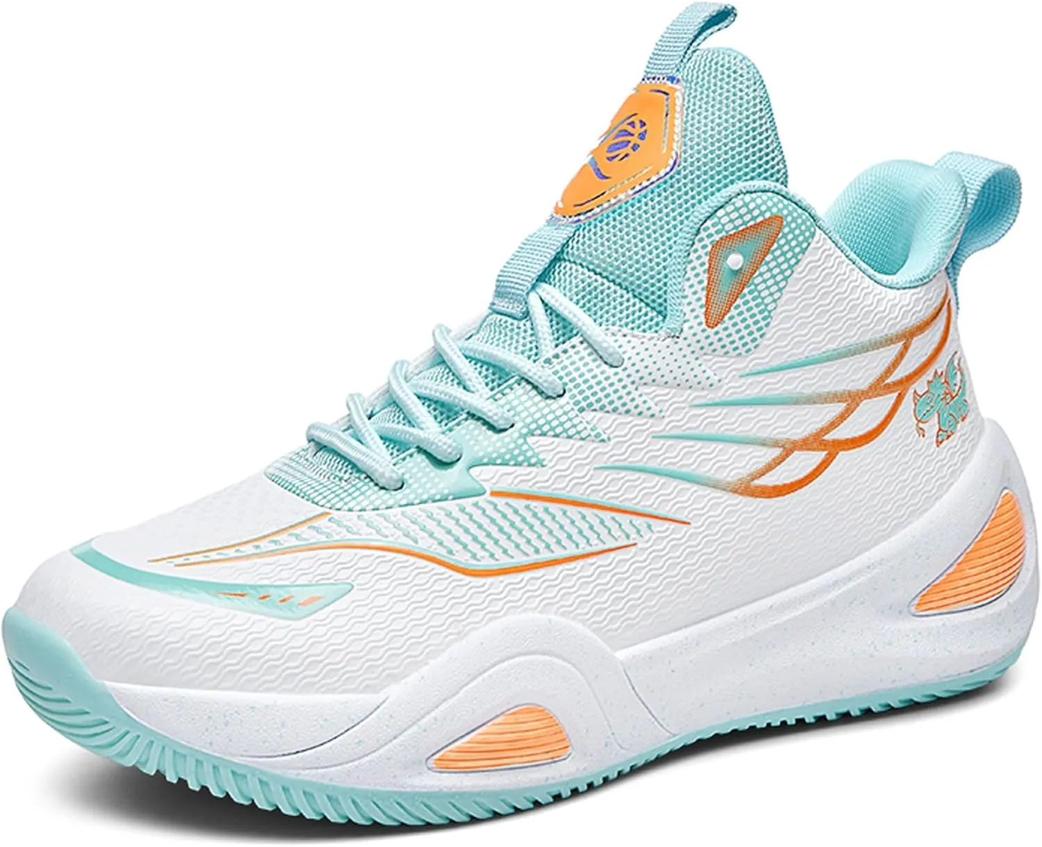 Men's Basketball Shoes High Top Anti Slip Shock-Absorbing Running Shoes Fashionable Durable Training Boots