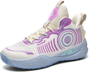 Men's Basketball Shoes High Top Anti Slip Shock-Absorbing Running Shoes Fashionable Durable Training Boots