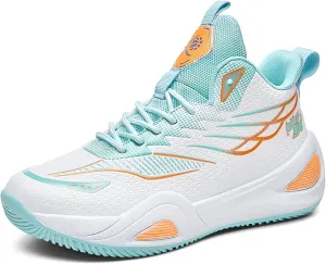 Men's Basketball Shoes High Top Anti Slip Shock-Absorbing Running Shoes Fashionable Durable Training Boots