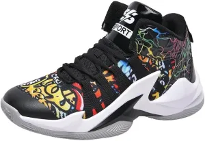 Men's Basketball Shoes High Top Anti Slip Wear-Resistant Shock-Absorbing Training Boots