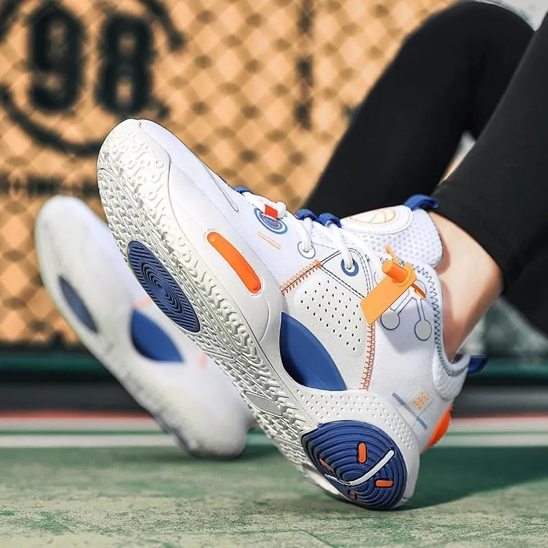Men's Basketball Shoes Lightweight Shock-Absorbing Rebound Wear-Resistant Comfortable Youth Sports Training Boots