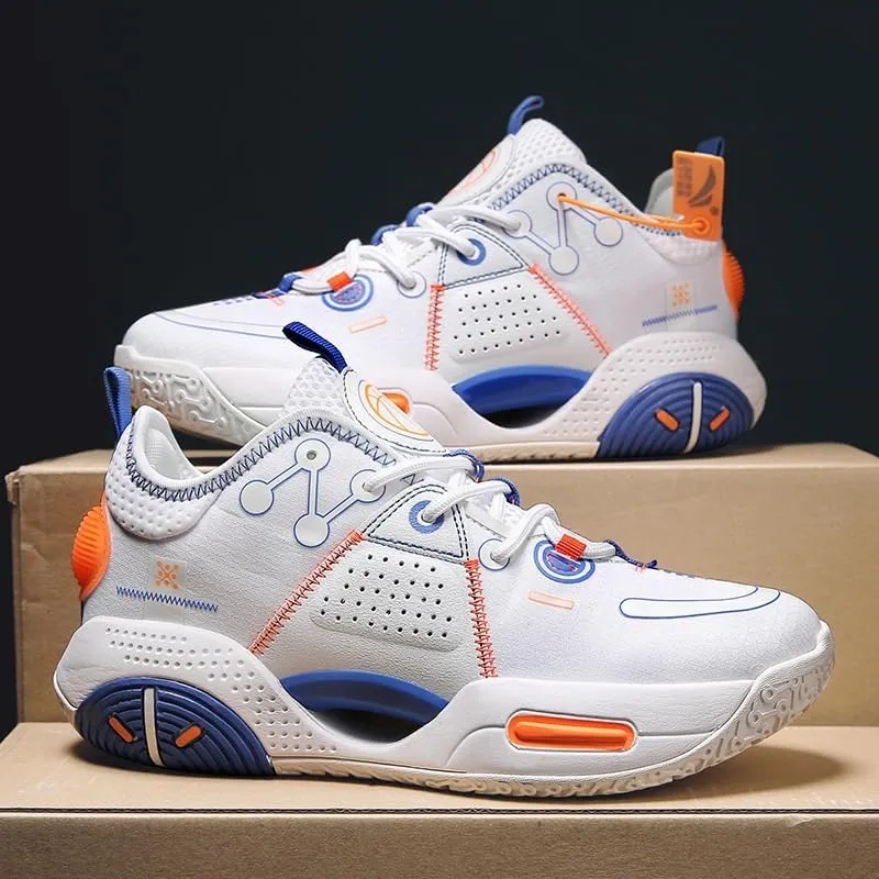 Men's Basketball Shoes Lightweight Shock-Absorbing Rebound Wear-Resistant Comfortable Youth Sports Training Boots