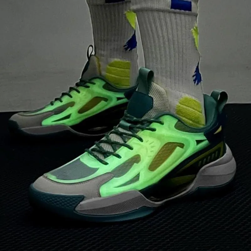 Men's Basketball Shoes Low Cut Breathable Comfortable Shock-Absorbing Anti Slip Fashionable Sports Outdoor Boots