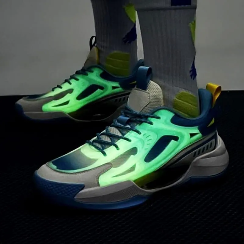 Men's Basketball Shoes Low Cut Breathable Comfortable Shock-Absorbing Anti Slip Fashionable Sports Outdoor Boots
