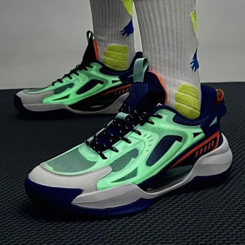 Men's Basketball Shoes Low Cut Breathable Comfortable Shock-Absorbing Anti Slip Fashionable Sports Outdoor Boots