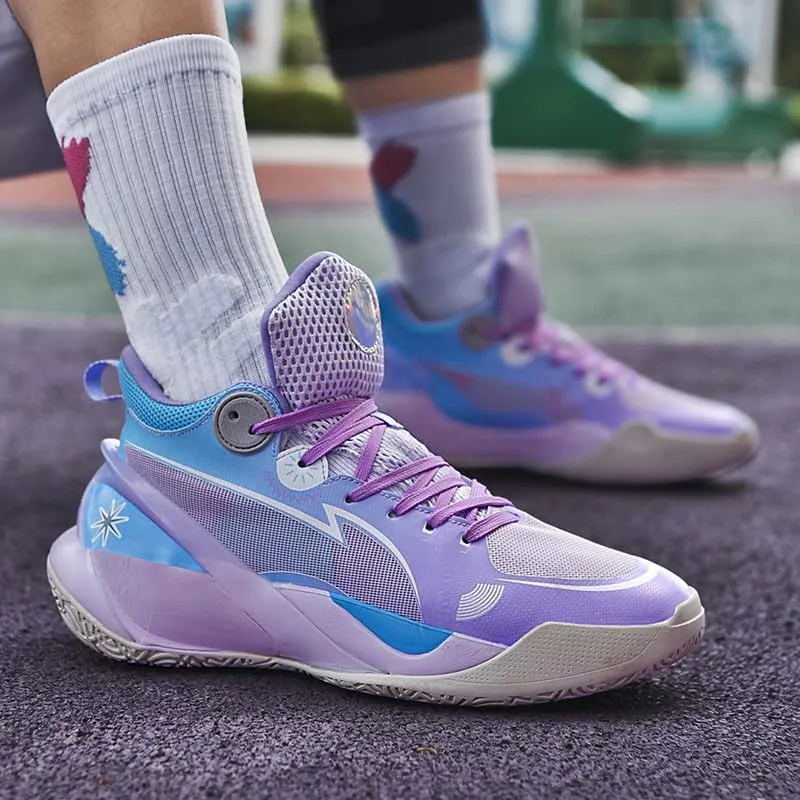 Men's Basketball Shoes Mesh Breathable Wear-Resistant Shock-Absorbing Soft Soled Sports Training Boots