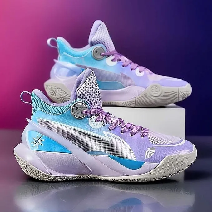 Men's Basketball Shoes Mesh Breathable Wear-Resistant Shock-Absorbing Soft Soled Sports Training Boots