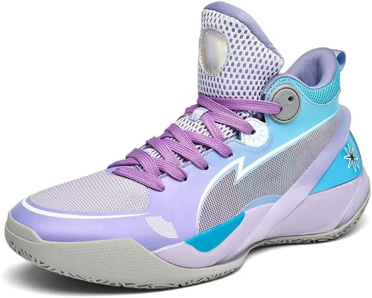 Men's Basketball Shoes Mesh Breathable Wear-Resistant Shock-Absorbing Soft Soled Sports Training Boots
