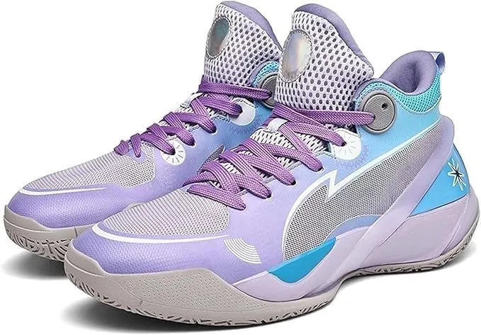 Men's Basketball Shoes Mesh Breathable Wear-Resistant Shock-Absorbing Soft Soled Sports Training Boots