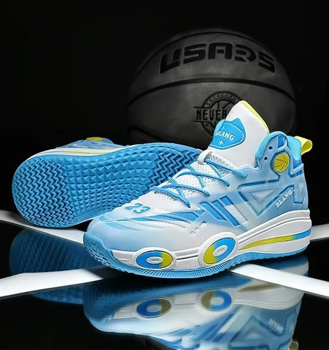 Men's Basketball Shoes Shock-Absorbing Anti Slip Rebound Grabbing Fashionable Sports Training Boots