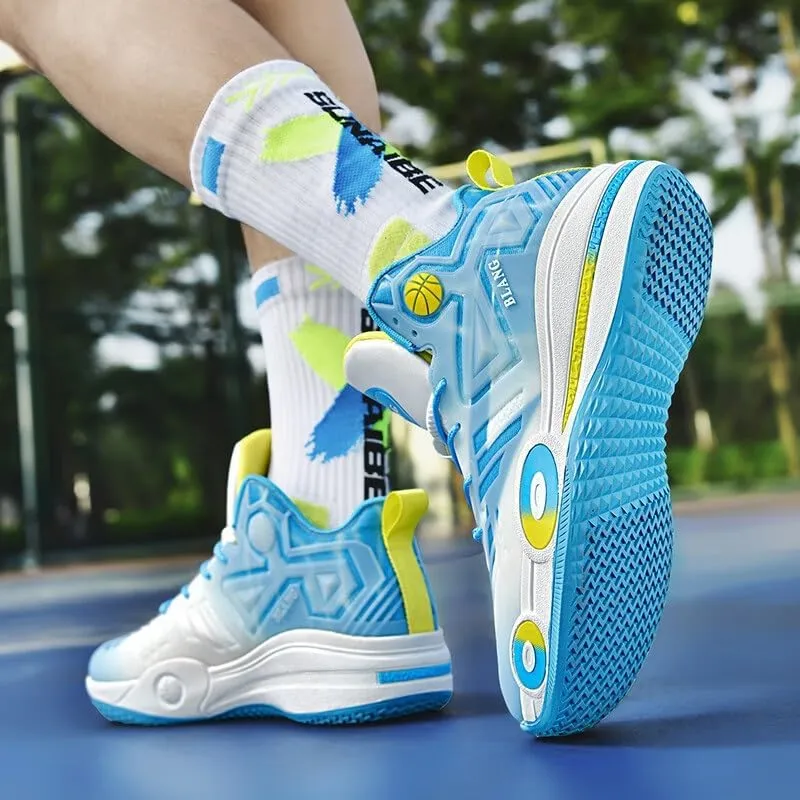 Men's Basketball Shoes Shock-Absorbing Anti Slip Rebound Grabbing Fashionable Sports Training Boots