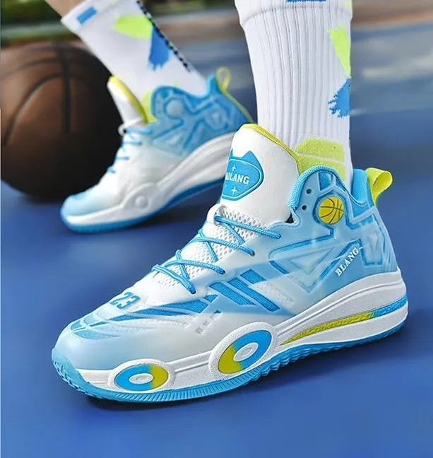 Men's Basketball Shoes Shock-Absorbing Anti Slip Rebound Grabbing Fashionable Sports Training Boots