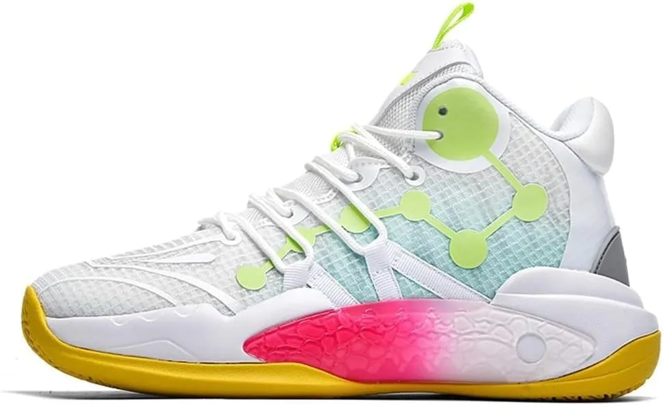 Men's Basketball Shoes Shock-Absorbing Anti Slip Wear-Resistant Rebound Grabbing Casual Sports Training Boots