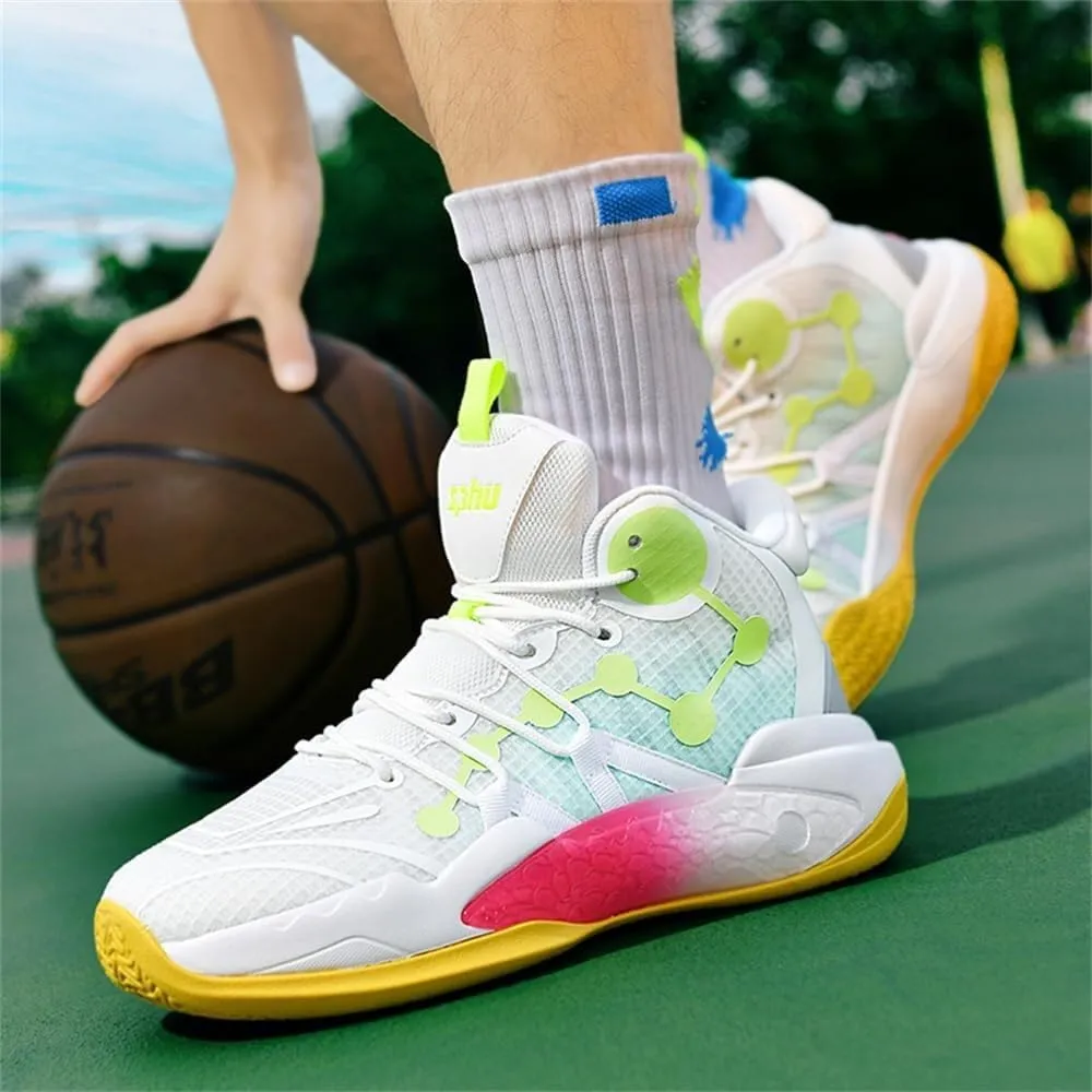Men's Basketball Shoes Shock-Absorbing Anti Slip Wear-Resistant Rebound Grabbing Casual Sports Training Boots