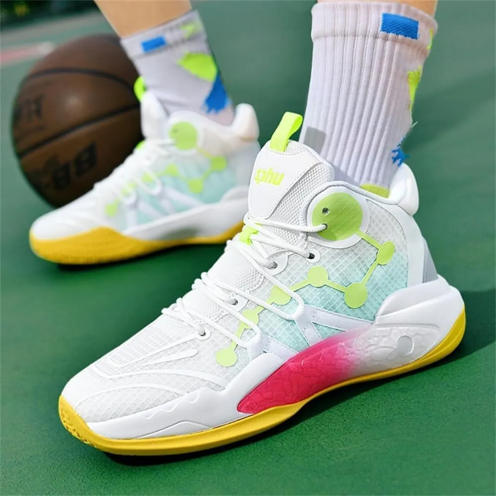 Men's Basketball Shoes Shock-Absorbing Anti Slip Wear-Resistant Rebound Grabbing Casual Sports Training Boots