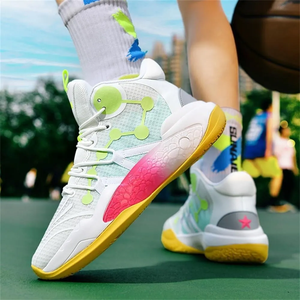 Men's Basketball Shoes Shock-Absorbing Anti Slip Wear-Resistant Rebound Grabbing Casual Sports Training Boots