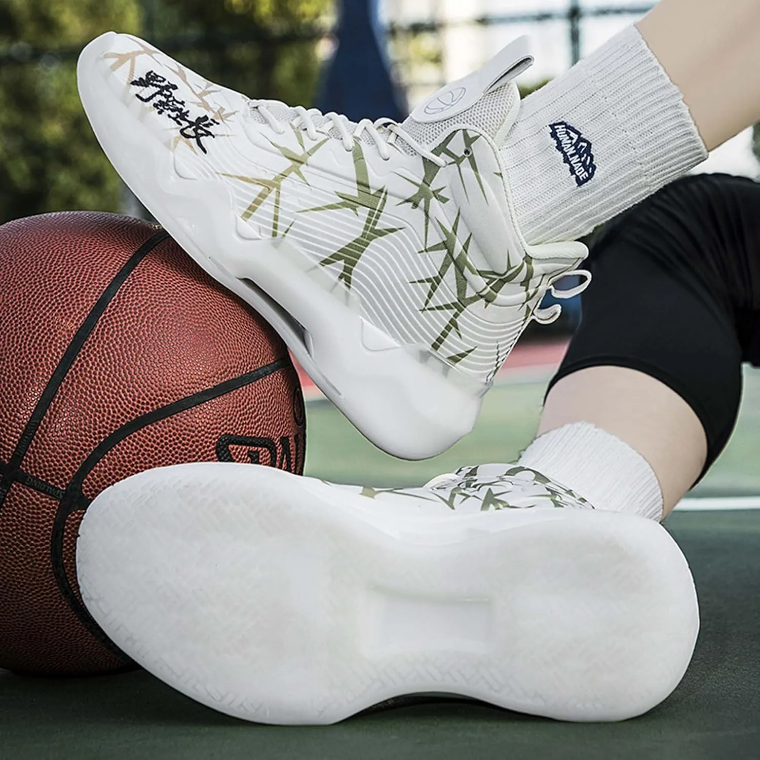 Men's Basketball Shoes Shock-Absorbing Wear-Resistant Breathable Fashionable Indoor Outdoor Sports Training Shoes