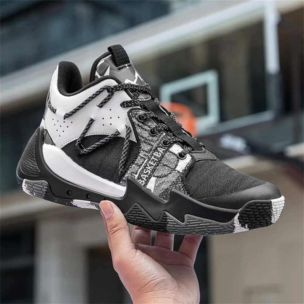 Men's Basketball Shoes with Breathable Mesh High Cut Wear-Resistant, Shock-Absorbing Anti Slip Training Boots