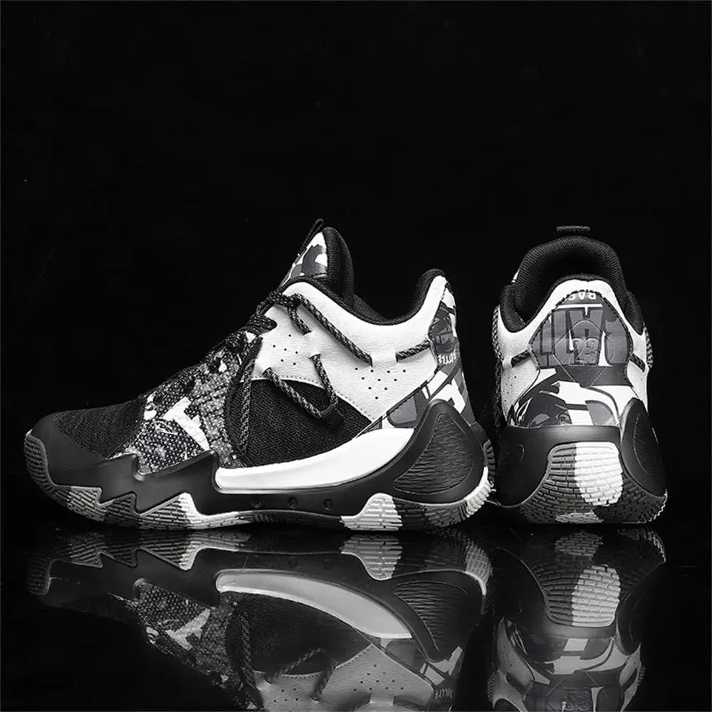 Men's Basketball Shoes with Breathable Mesh High Cut Wear-Resistant, Shock-Absorbing Anti Slip Training Boots
