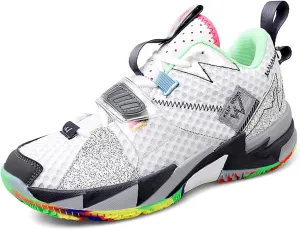 Men's Breathable Mesh Basketball Shoes Lightweight Anti Slip Sports Shoes Shock-Absorbing Running Boots