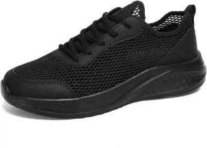 Men's Breathable Sneakers Lightweight Running Shoes for Walking Gym Tennis Casual Outdoor Sports with Slip- Sole