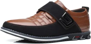 Men's Casual Fashion Loafers Classic Business Leather Loafers Comfortable Breathable Sneaker