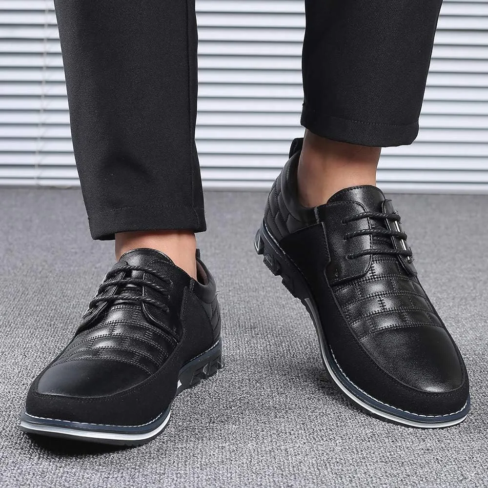Men's Casual Fashion Loafers Classic Business Leather Loafers Comfortable Breathable Sneaker