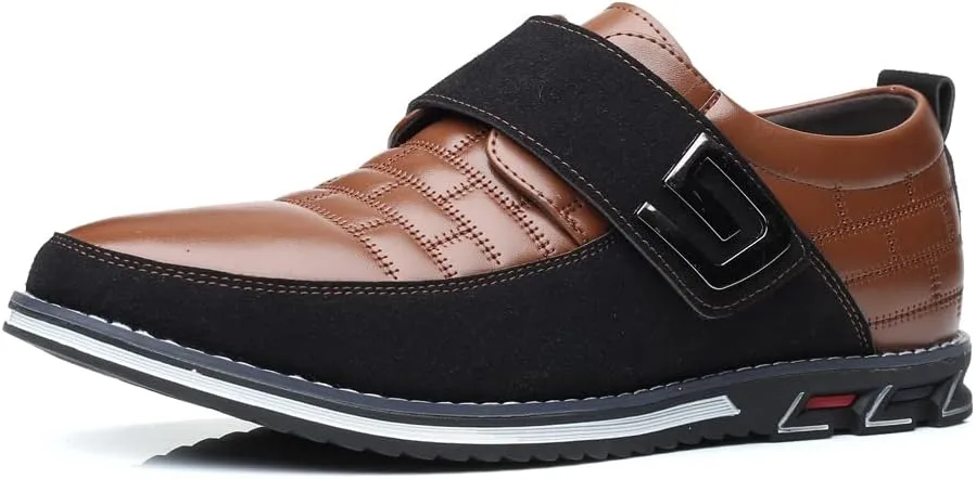 Men's Casual Fashion Loafers Classic Business Leather Loafers Comfortable Breathable Sneaker