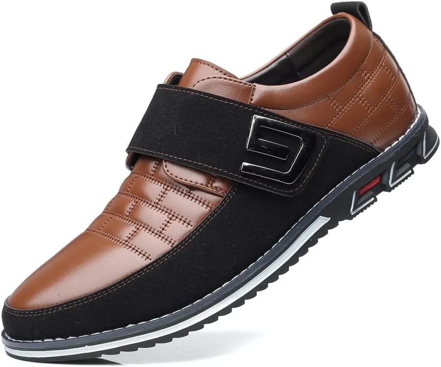Men's Casual Fashion Loafers Classic Business Leather Loafers Comfortable Breathable Sneaker