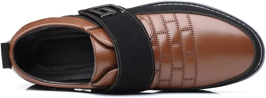 Men's Casual Fashion Loafers Classic Business Leather Loafers Comfortable Breathable Sneaker