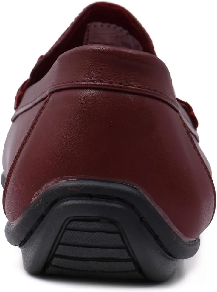 Mens Comfort Loafer, Lightweight Leather Slip on Shoes for Office, Casual Everyday Wear