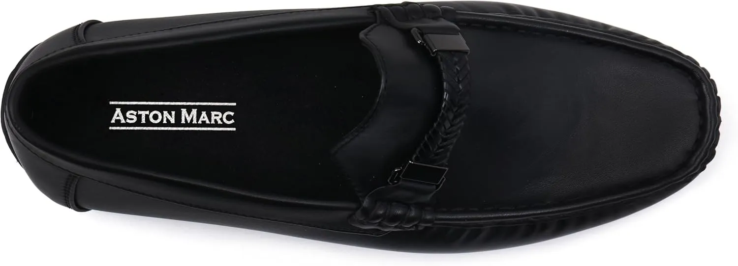 Mens Comfort Loafer, Lightweight Leather Slip on Shoes for Office, Casual Everyday Wear