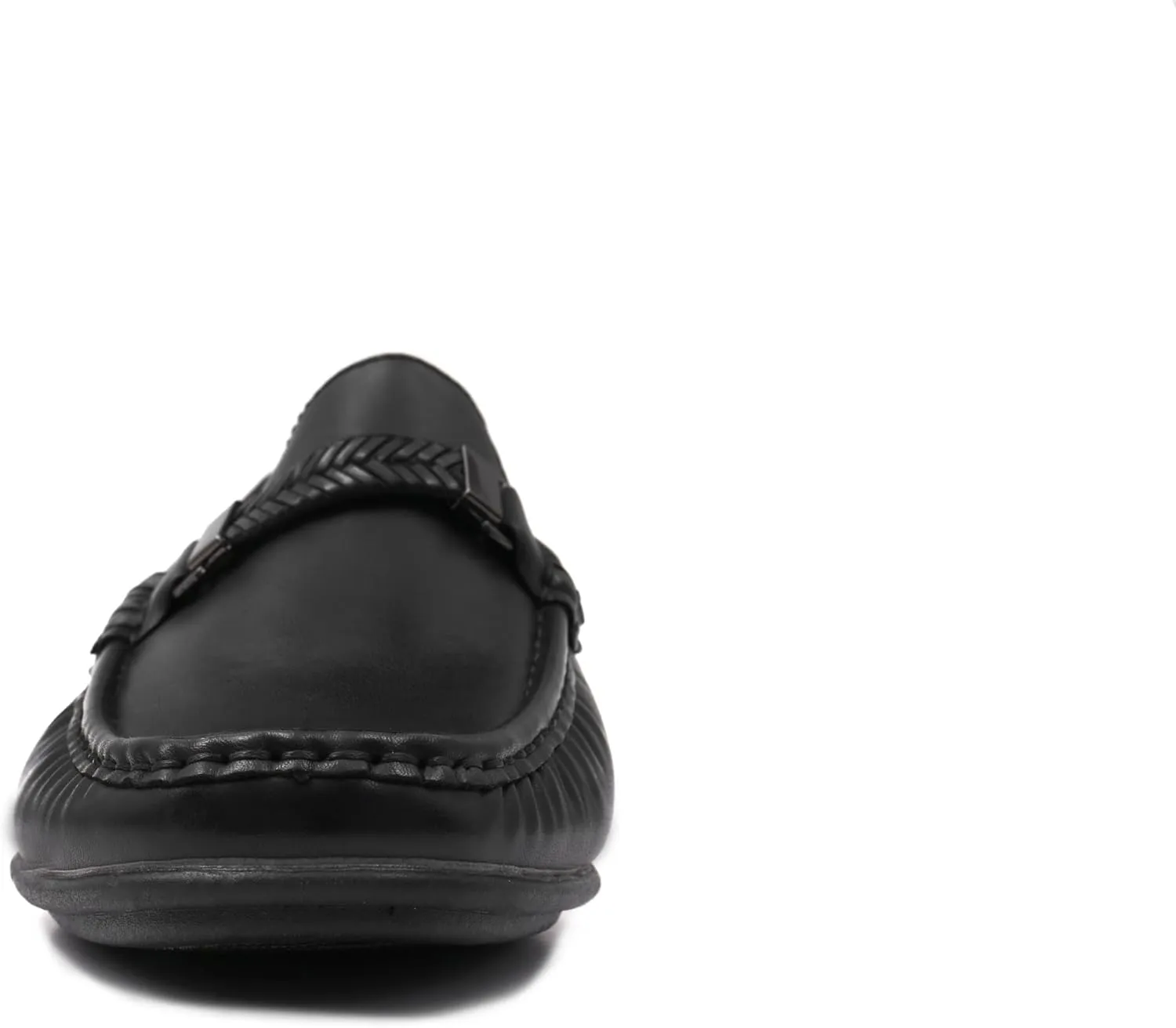 Mens Comfort Loafer, Lightweight Leather Slip on Shoes for Office, Casual Everyday Wear
