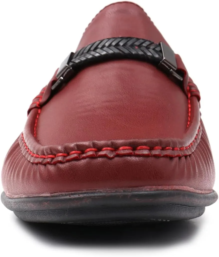 Mens Comfort Loafer, Lightweight Leather Slip on Shoes for Office, Casual Everyday Wear