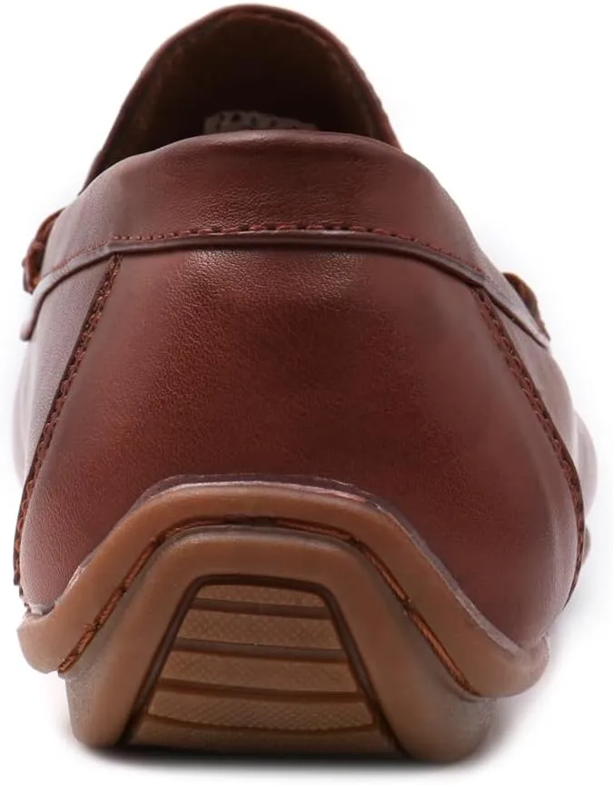 Mens Comfort Loafer, Lightweight Leather Slip on Shoes for Office, Casual Everyday Wear