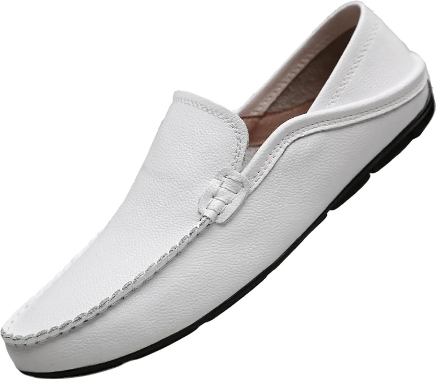 Men's Comfortable Loafers, Flat Shoes, Soft PU Leather Shoes, Lightweight Sliding Sleeves, Penny Loafers