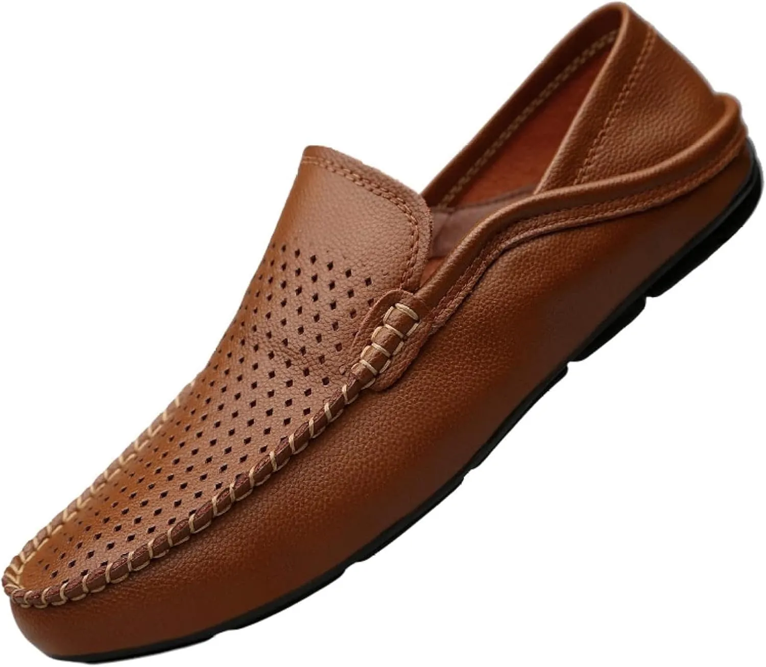 Men's Comfortable Loafers, Flat Shoes, Soft PU Leather Shoes, Lightweight Sliding Sleeves, Penny Loafers