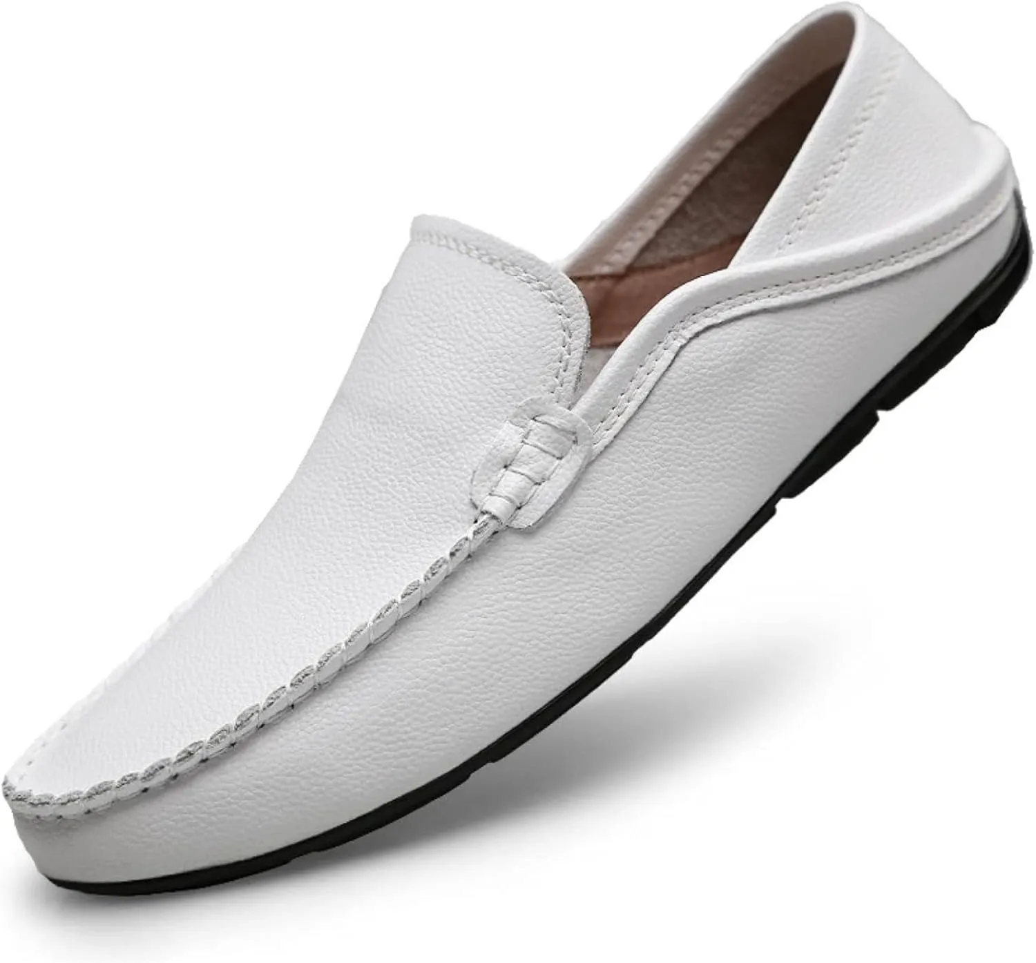 Men's Comfortable Loafers, Flat Shoes, Soft PU Leather Shoes, Lightweight Sliding Sleeves, Penny Loafers