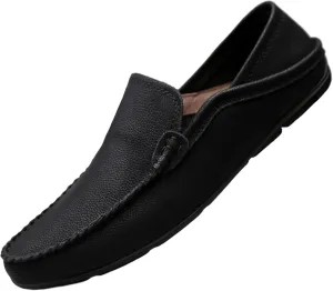Men's Comfortable Loafers, Flat Shoes, Soft PU Leather Shoes, Lightweight Sliding Sleeves, Penny Loafers