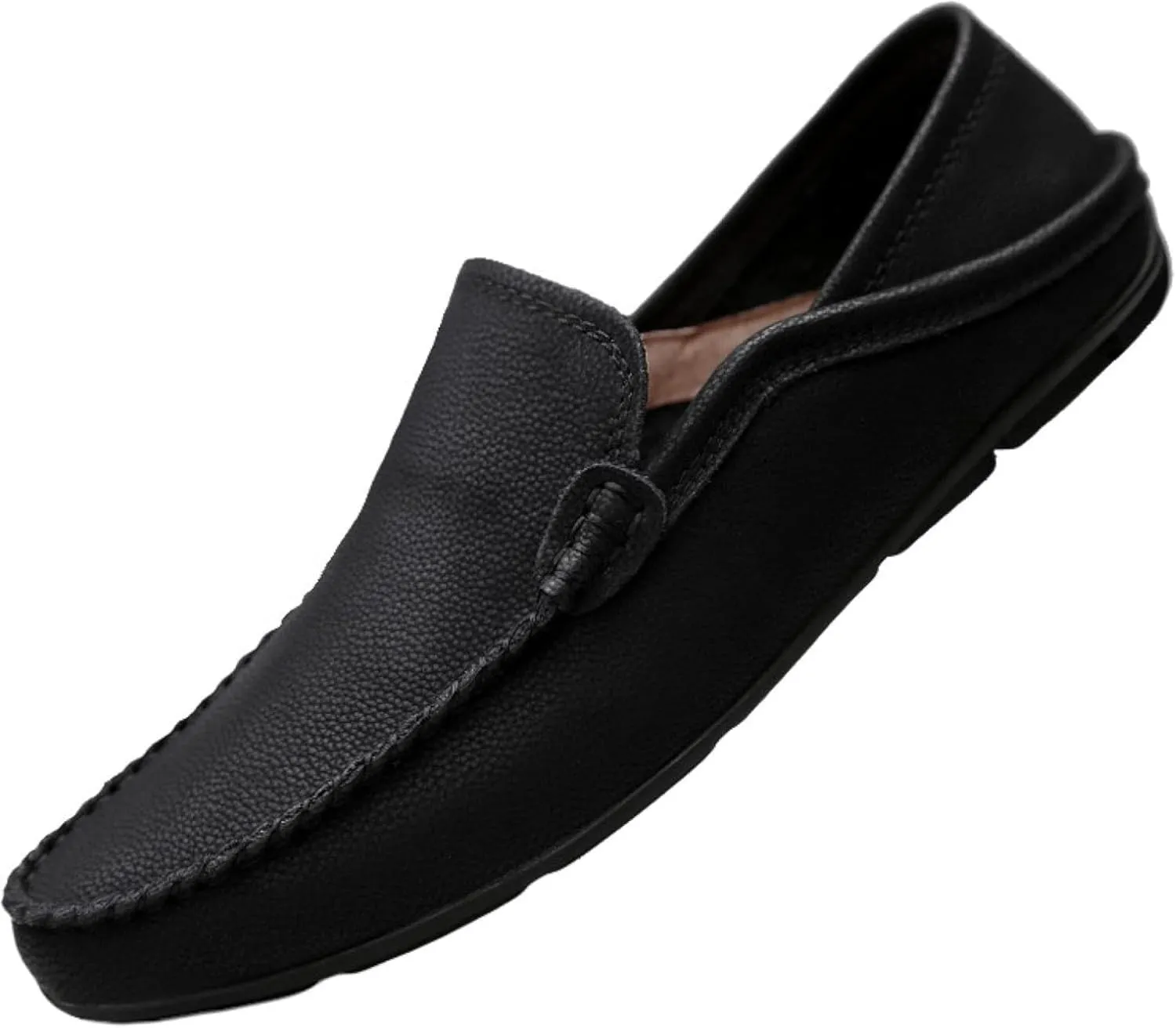 Men's Comfortable Loafers, Flat Shoes, Soft PU Leather Shoes, Lightweight Sliding Sleeves, Penny Loafers