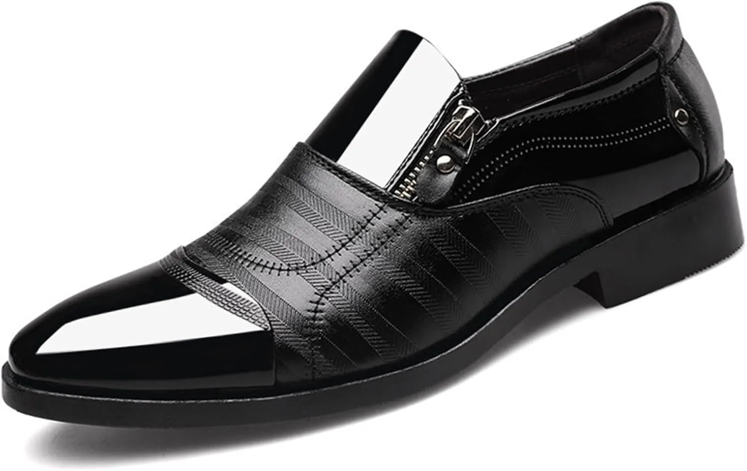 Mens Dress Slip On Loafer Shoes Fashion Patchwork Driving Oxfords Wedding Guest Moccasin Formal Business Work Shoes