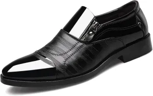Mens Dress Slip On Loafer Shoes Fashion Patchwork Driving Oxfords Wedding Guest Moccasin Formal Business Work Shoes