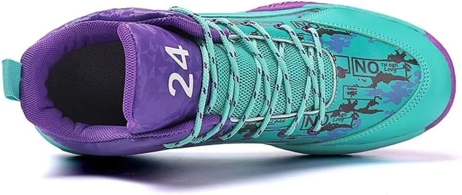 Men's Fashionable Basketball Shoes Anti Slip Shock-Absorbing Wear-Resistant Youth Sports Training Shoes
