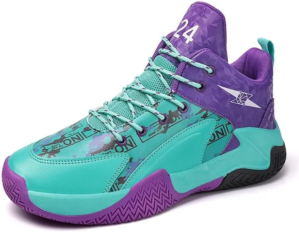 Men's Fashionable Basketball Shoes Anti Slip Shock-Absorbing Wear-Resistant Youth Sports Training Shoes