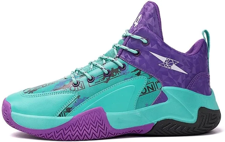 Men's Fashionable Basketball Shoes Anti Slip Shock-Absorbing Wear-Resistant Youth Sports Training Shoes