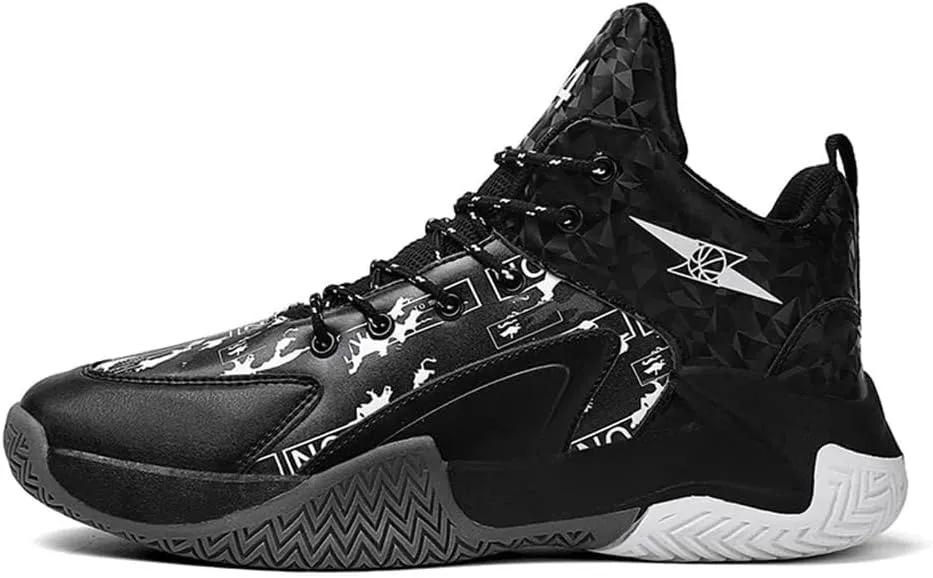 Men's Fashionable Basketball Shoes Anti Slip Shock-Absorbing Wear-Resistant Youth Sports Training Shoes